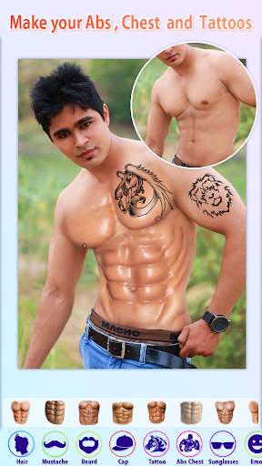 Men Photo Editor - HairStyles,Moustache,Sunglasses screenshot 4