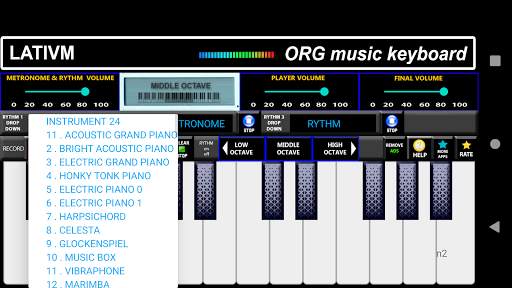 ORG music keyboard screenshot 6
