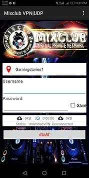 Mixclub VPN UDP screenshot 2