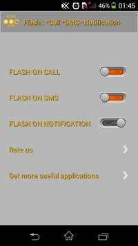 FlashLight Alert on Call & SMS screenshot 2