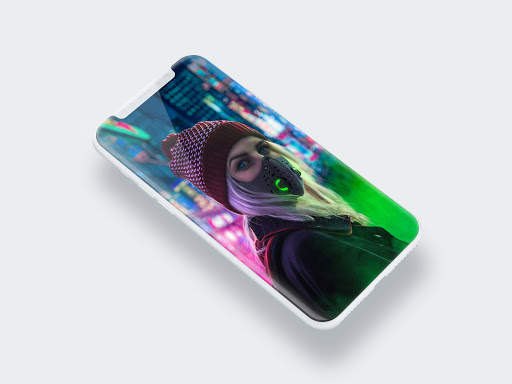 Girl Mask Wallpaper screenshot 2