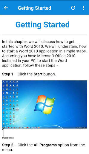 Learn Word 2010 screenshot 3