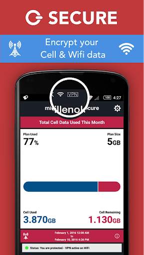 Secure VPN, datasecure by millenoki Ltd, Free VPN screenshot 3