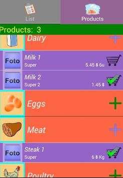 Shopping List Color Easy screenshot 1