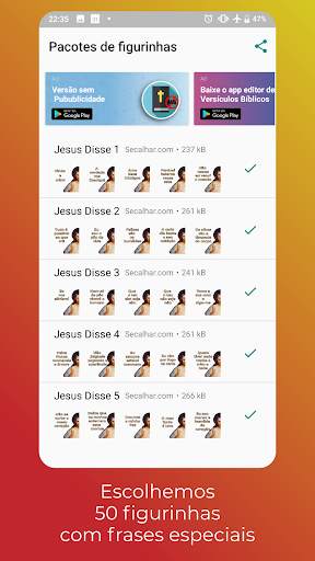 Jesus Disse - Figurinhas para WhatsApp screenshot 2