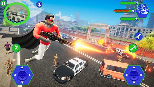 Flying Super Hero Vegas Rescue screenshot 1