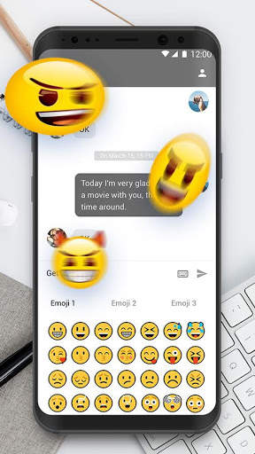White Keyboard Theme screenshot 1