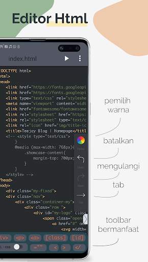 TrebEdit - Editor HTML Seluler screenshot 1