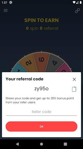 Spin to  Earn Real Money स्क्रीनशॉट 2