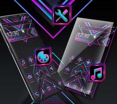 Neon Purple Diamond Business Theme screenshot 1