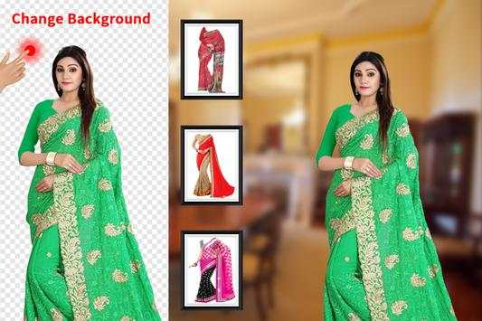 Lahenga Saree Woman Photo Editor 2 تصوير الشاشة