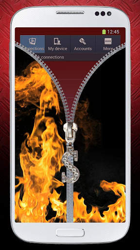 Fire lock screen - Zipper screenshot 7