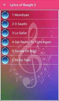 Baaghi 2 Songs Lyrics screenshot 2