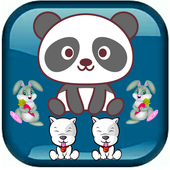 Cute Animals Matching &amp; Fruits:Classic games icon