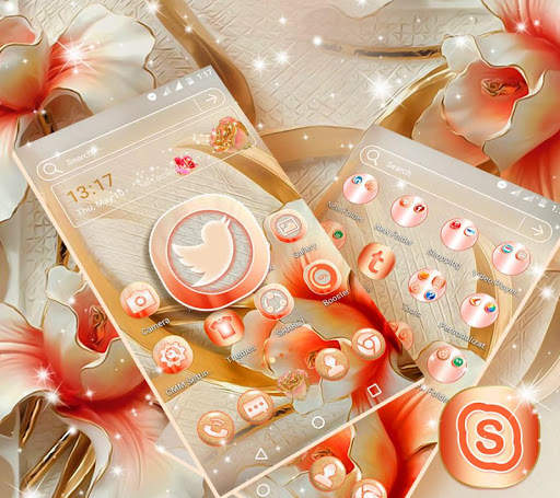 Rose Light Launcher Theme screenshot 1
