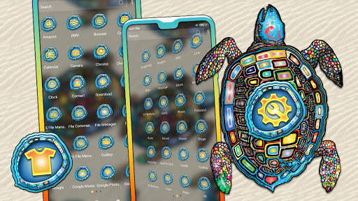 Turtle Mandala Launcher Theme screenshot 2