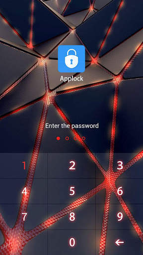 AppLock Theme Red Iron screenshot 2