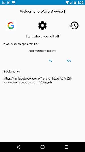 Wave Browser screenshot 2