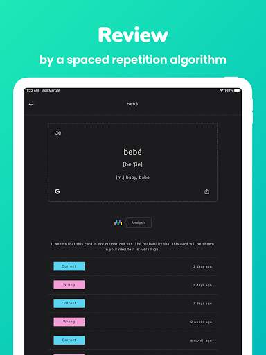 Memorize: Learn Spanish Words with Flashcards screenshot 10