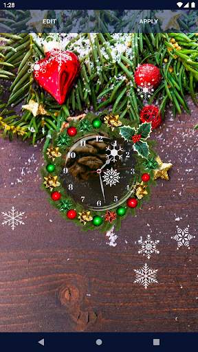 Christmas Clock Live Wallpaper screenshot 7