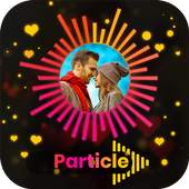 Particle Video Status Maker - Wave Music Effect 3.0