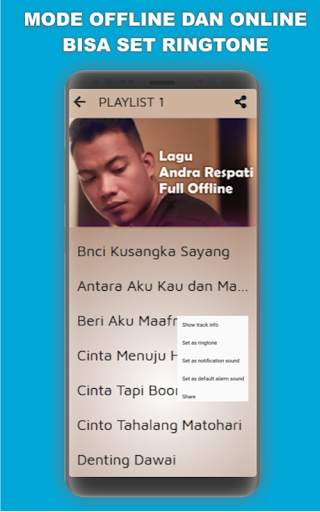 Lagu Andra Respati Full Offline screenshot 4