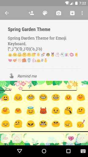 Spring Garden Emoji Keyboard screenshot 2