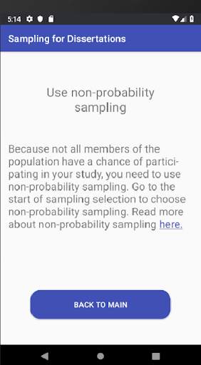Sampling for Dissertations 3 تصوير الشاشة
