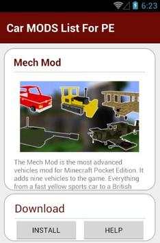 Car MODS List For PE screenshot 5