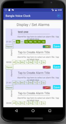 Bangla Voice Clock screenshot 2