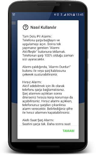 Tam Dolu Pil & Hırsız Alarmı screenshot 7