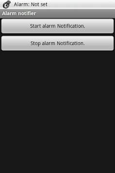 Alarm notifier स्क्रीनशॉट 2