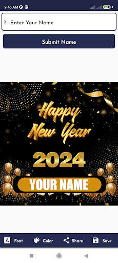 Happy New Year Name DP 2024 screenshot 4
