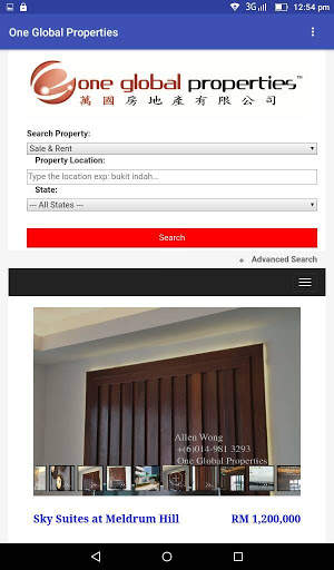 One Global Properties screenshot 7