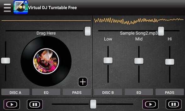 Virtual DJ Turntable Free 6 تصوير الشاشة