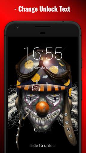 Scary Clown Lock Screen & Wallpapers 3 تصوير الشاشة