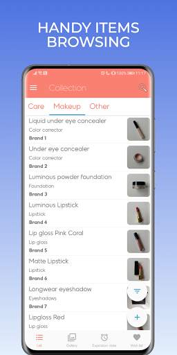 Beautistics: Makeup Organizer screenshot 1