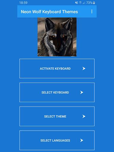 Neon Wolf Keyboard Themes screenshot 15