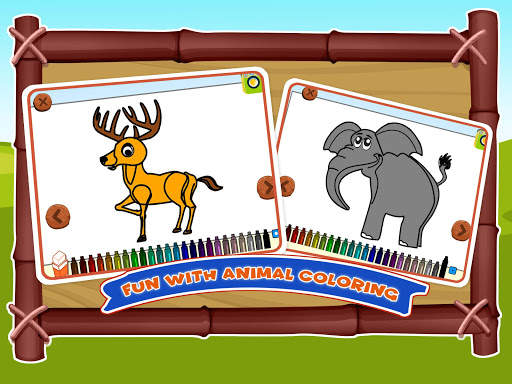 Zoo Animals Sounds Games - Coloring Jigsaw Puzzle screenshot 2