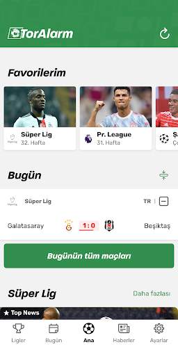 TorAlarm - Futbol skorları screenshot 1