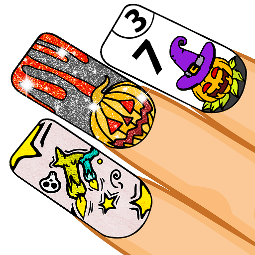 Halloween Nails Color by Number - Glitter   Polish icon