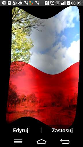 Poland Flag Live Wallpaper screenshot 3
