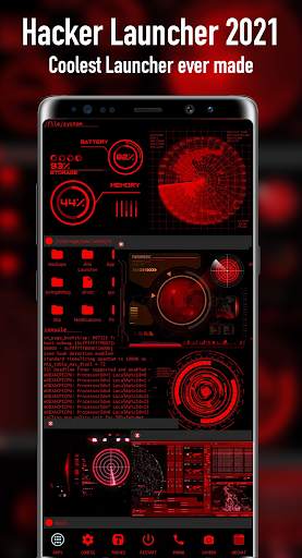 Hacker Launcher - Iris Themes screenshot 1