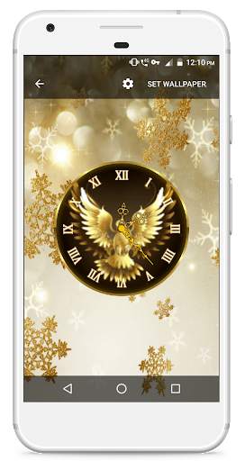 Gold Clock Live Wallpaper screenshot 4