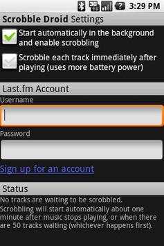 Scrobble Droid screenshot 1