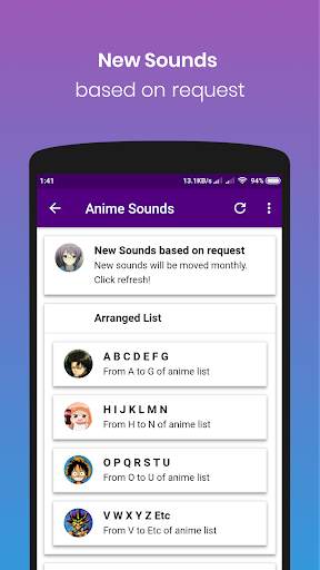 Anime Ringtone Lite screenshot 2