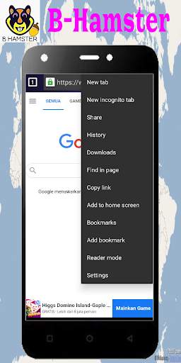 B-Hamster  Browser Anti blokir tercepat screenshot 2