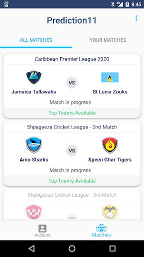 Prediction11- Cricket Fantasy Teams Generating App screenshot 6
