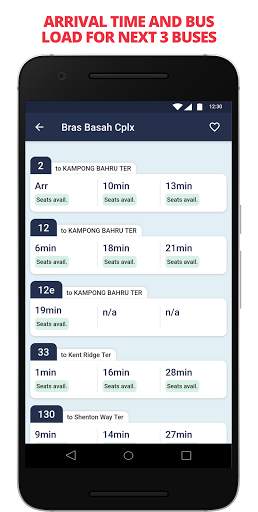 SG Land Transport: Bus stop and bus arrival info screenshot 3
