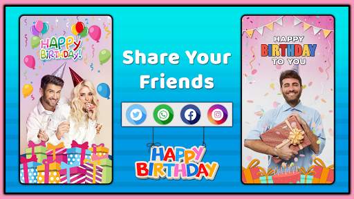 Birthday Photo Frame- Birthday Cake Song With Name screenshot 7